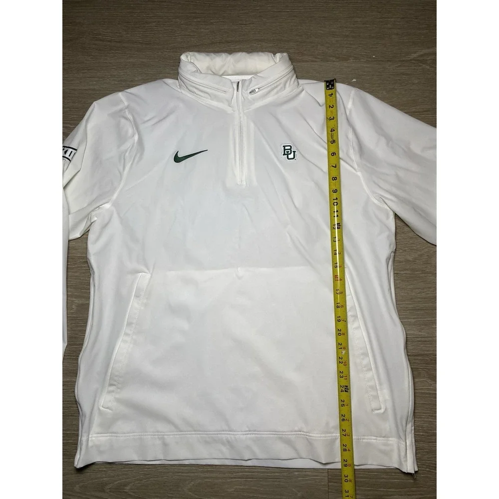 Men's XL Nike Baylor Bears Coaches Repel Lightweight 1/4 Zip Hooded Jacket NCAA